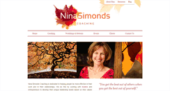 Desktop Screenshot of ninasimondscoaching.com